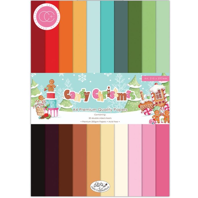 Craft paper Pad - Candy Christmas Coordinating - 1