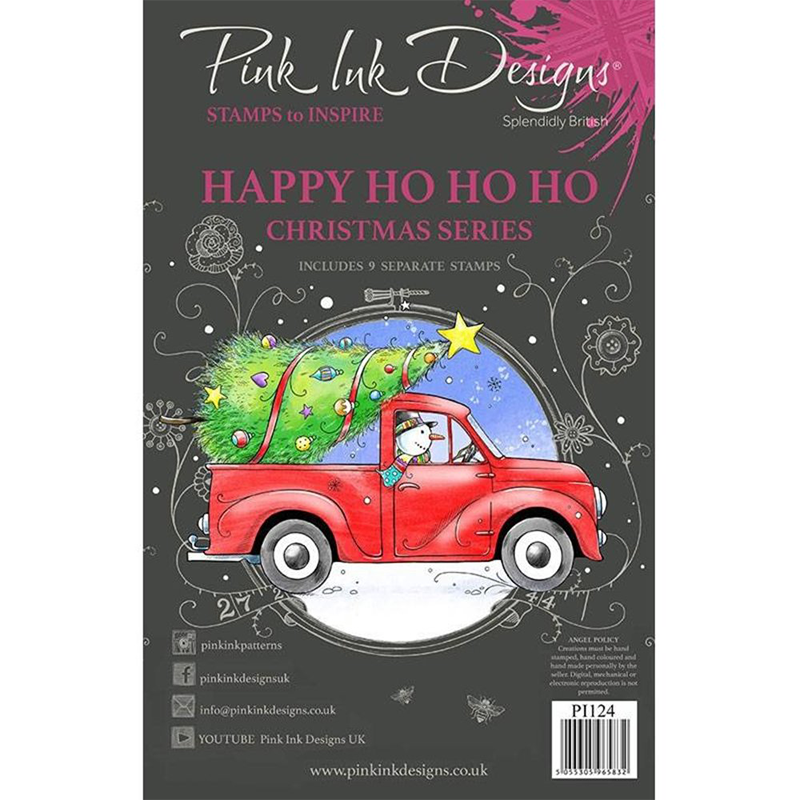 Pink Ink Design Clear Stamp - Happy Ho Ho Ho - 1