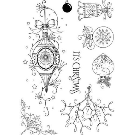 Pink Ink Design Clear Stamp - Baubles - 2