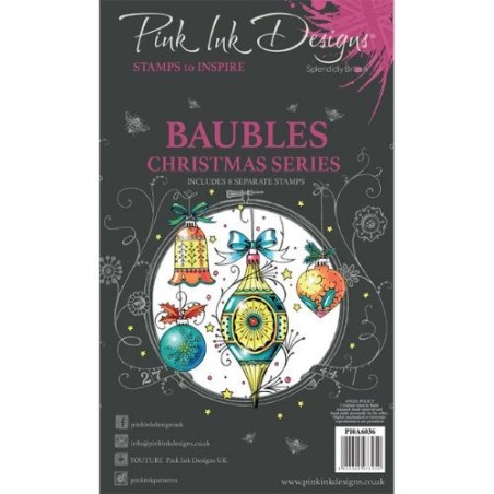 Pink Ink Design Clear Stamp - Baubles - 1