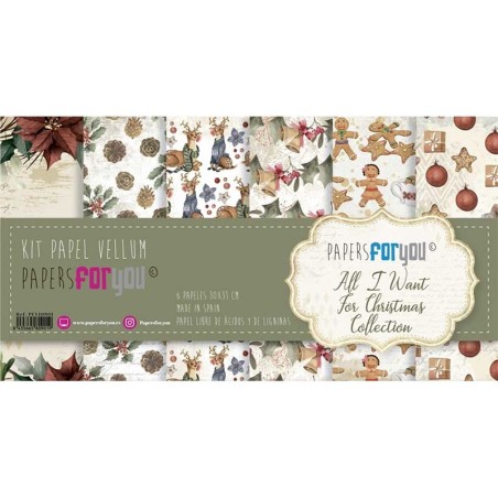 Papers For You Vellum - All I Want For Christmas - 1
