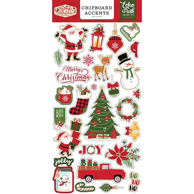 Echo Park Chipboard Accents - The Magic of Christmas - 1