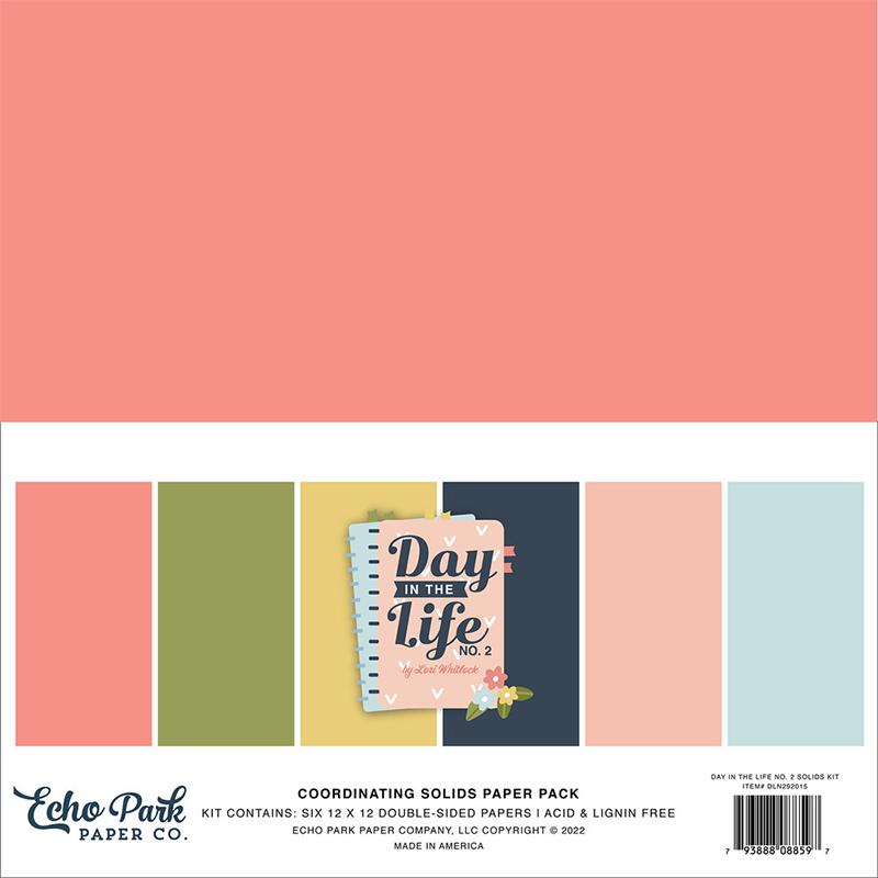 Echo Park Paper Pad - Day in The Life No2 Coordinating - 1