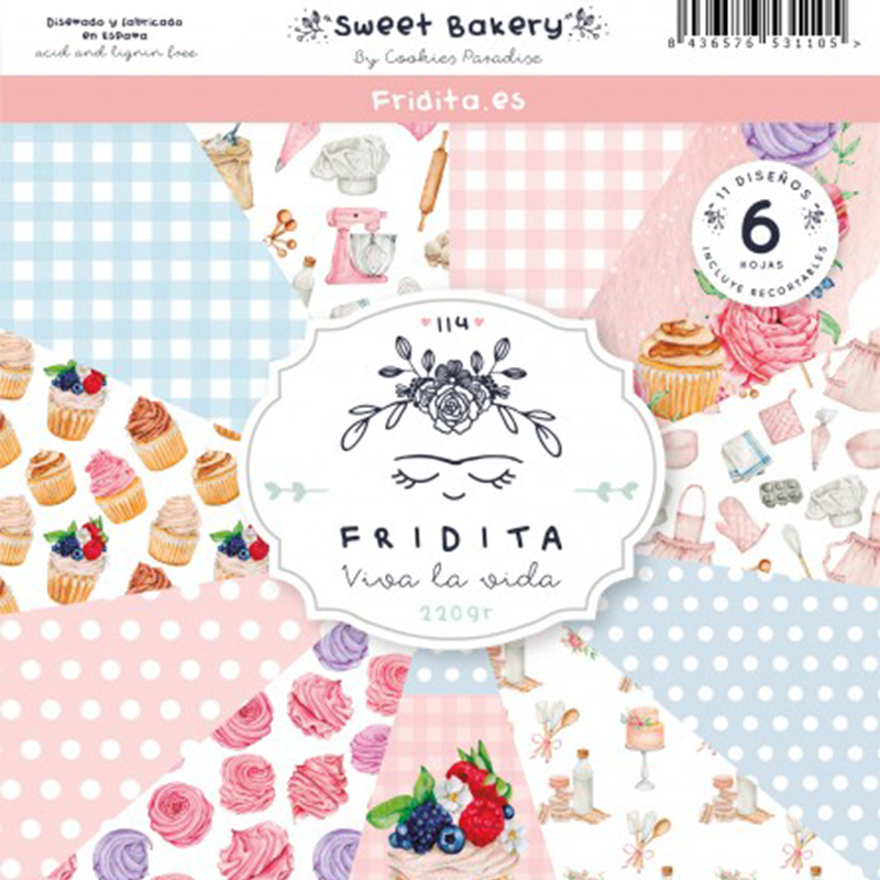 Fridita Paper pad 12"x12" - Sweet Bakery - 1