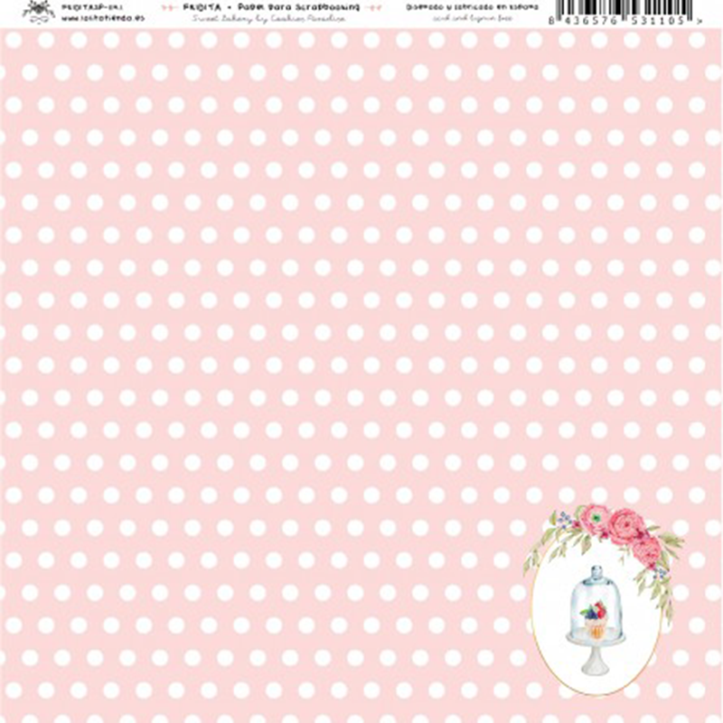Fridita Paper pad 12"x12" - Sweet Bakery - 5