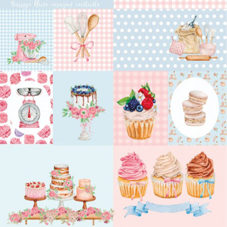 Fridita Paper pad 12"x12" - Sweet Bakery - 6