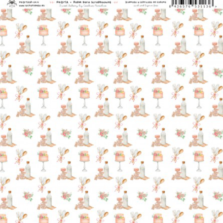 Fridita Paper pad 12"x12" - Sweet Bakery - 12