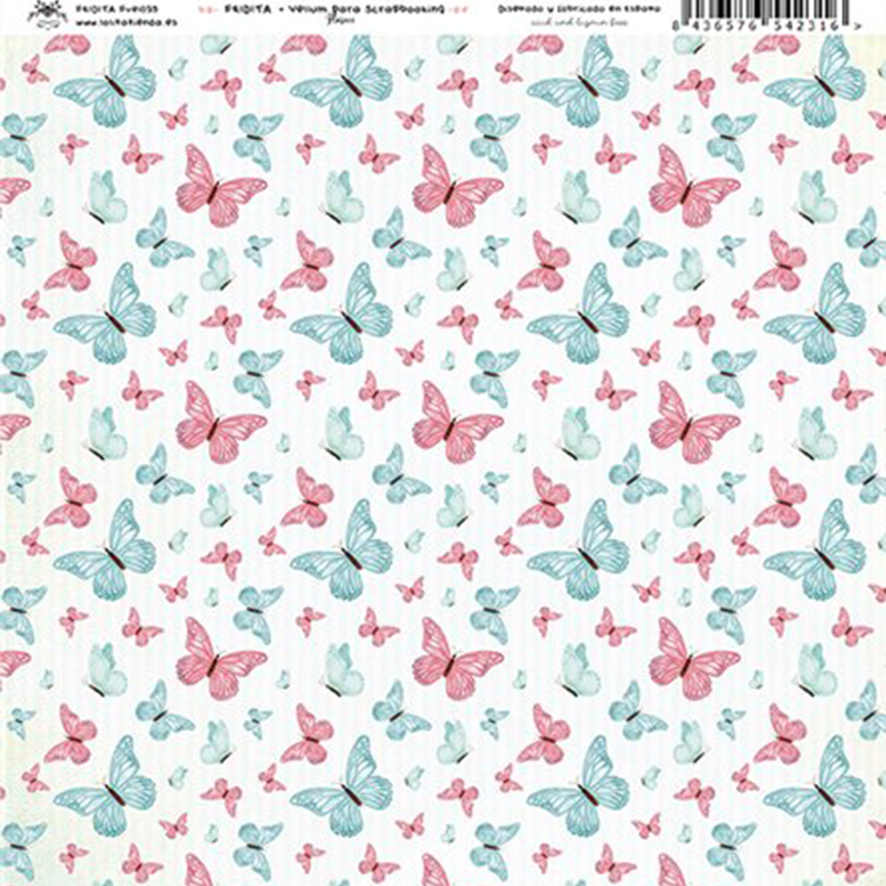 Fridita Vellum 12"x12" - Florece Farfalle - 1