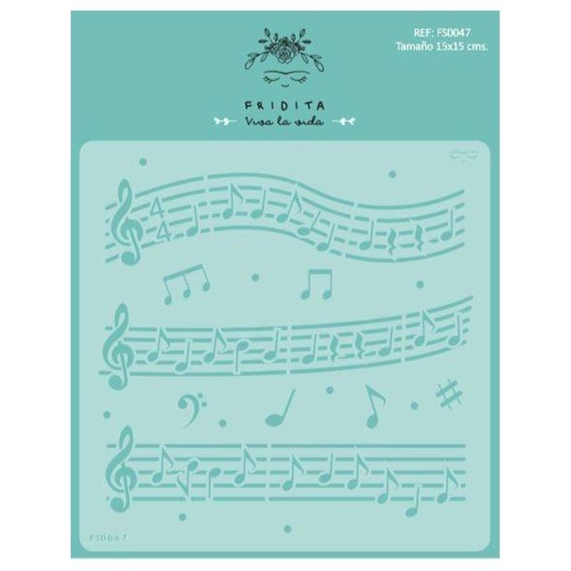 Fridita Stencil - Note musicali - 1