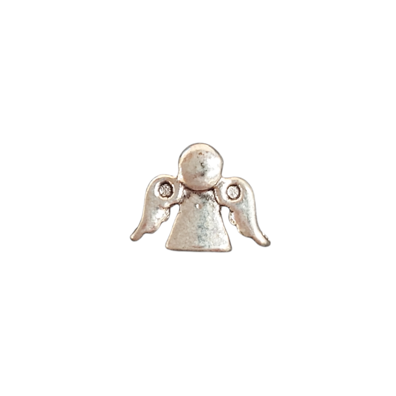 Charm in Acciaio Tibetano - Angelo 3D - 1