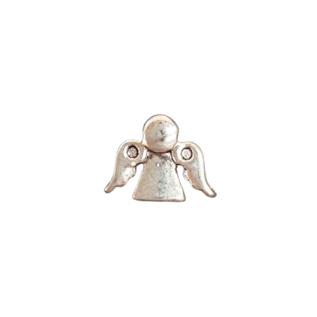 Charm in Acciaio Tibetano - Angelo 3D - 1