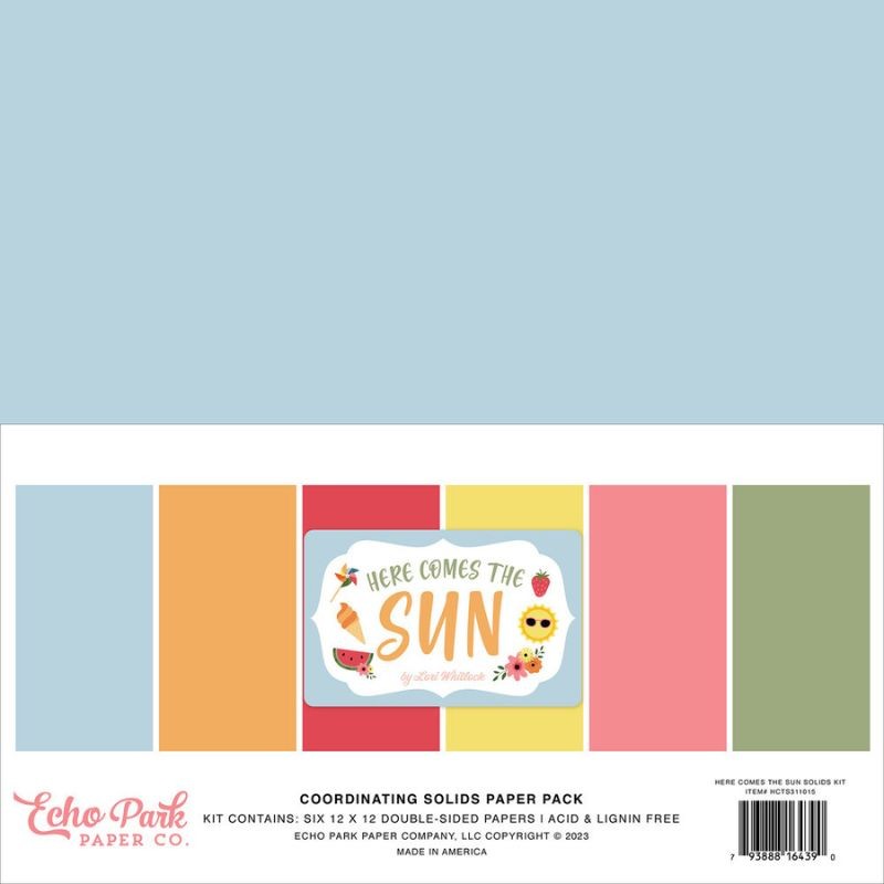 Echo Park Paper Pad - Here Comes The Sun Coordinating - 1
