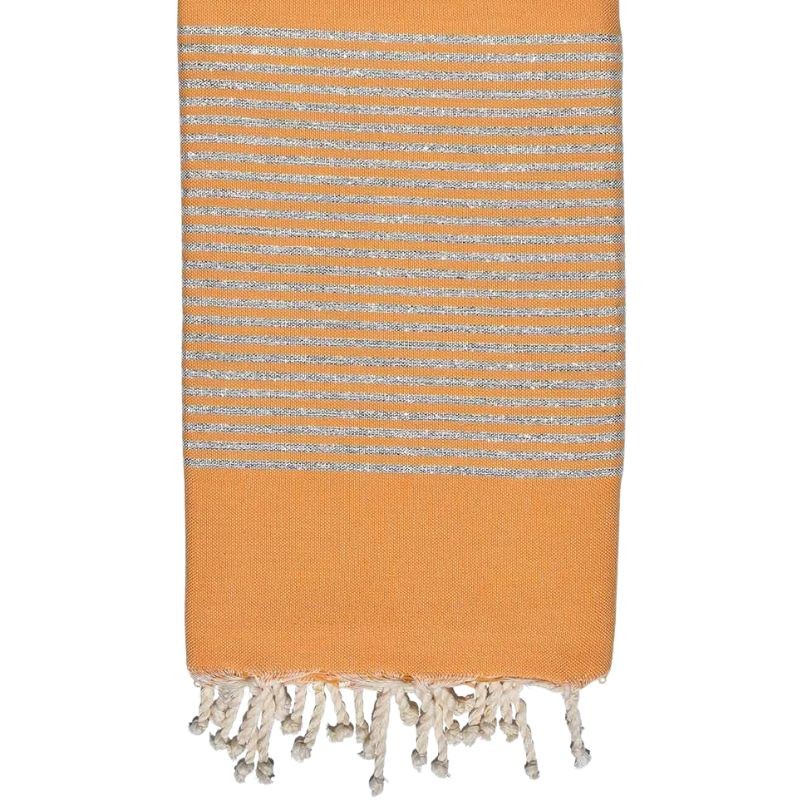 Telo Fouta Classico Lurex - Arancio - 1