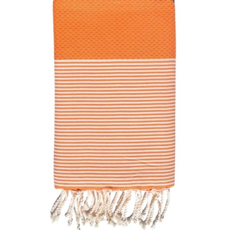 Telo Fouta Nido D'Ape - Mandarino - 1
