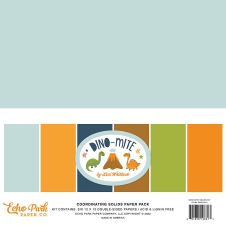 Echo Park Paper Pad - Dino-Mite Coordinating - 1