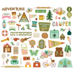 Simple Stories Bits & Pieces - Trail Mix - 1 2