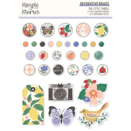 Simple Stories Decorative Brads - The Little Things - 1