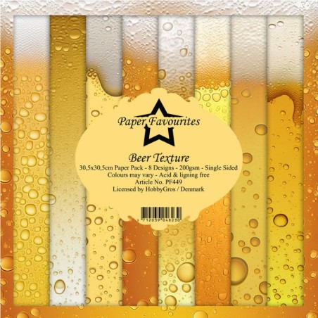 Paper Favourites Paper Pad - Beer Texture - 3