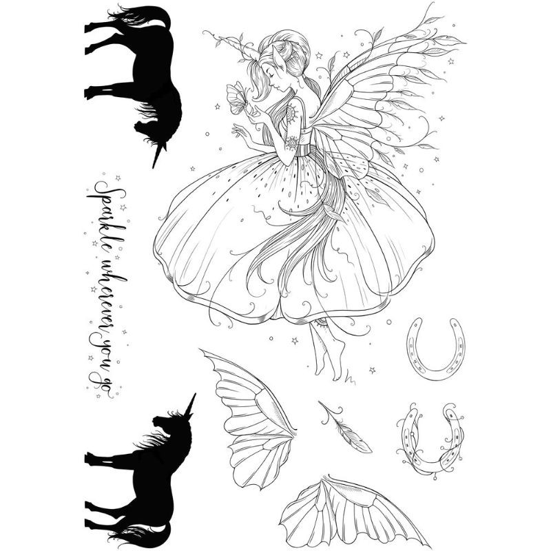 Pink Ink Design Clear Stamp - Lena - 2