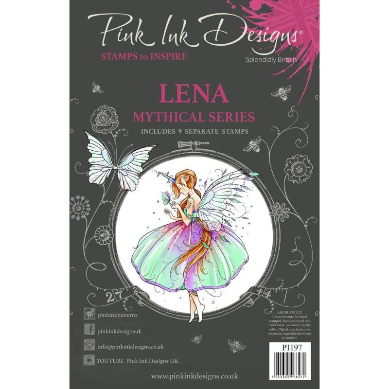 Pink Ink Design Clear Stamp - Lena - 1