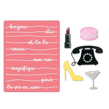 Sizzix - Die Set - Bonjour Chic - 2