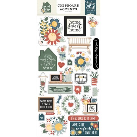 Echo Park Chipboard - Good To Be Home - 1