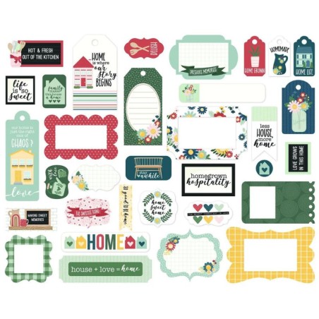 Echo Park Frames e Tags - Good To Be Home - 2