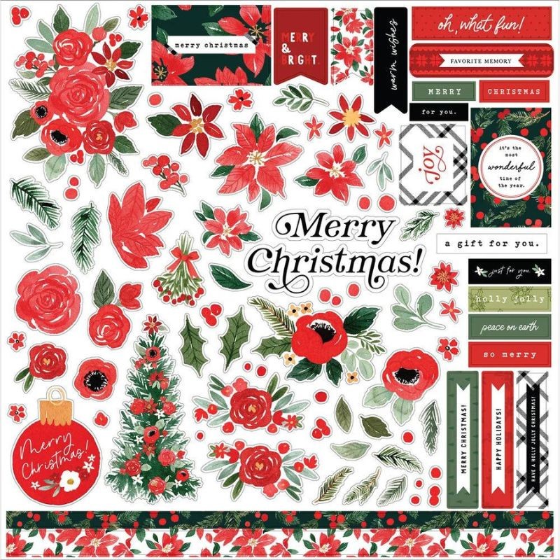 Carta Bella Paper Pad - Christmas Flora - 1