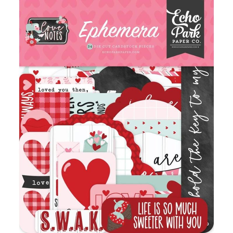 Echo Park Ephemera - Love Notes - 1