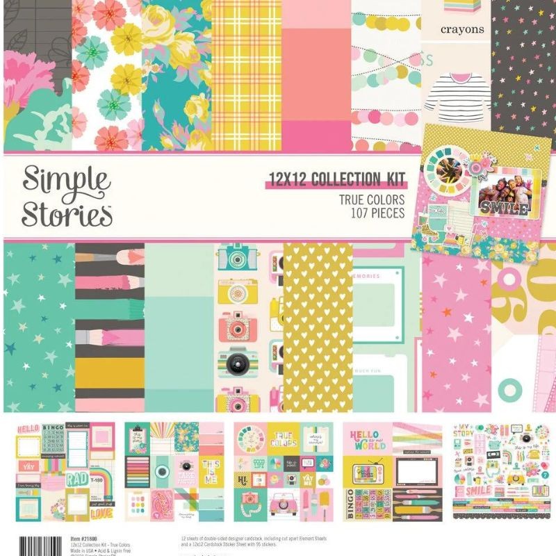 Simple Stories Paper Pad - True Colors - 10