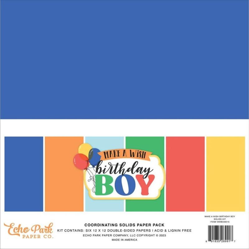Echo Park Paper Pad - Make a Wish Birthday Boy - 4
