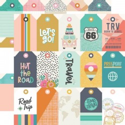 Simple Stories Paper Pad - Let's Go - 9 2