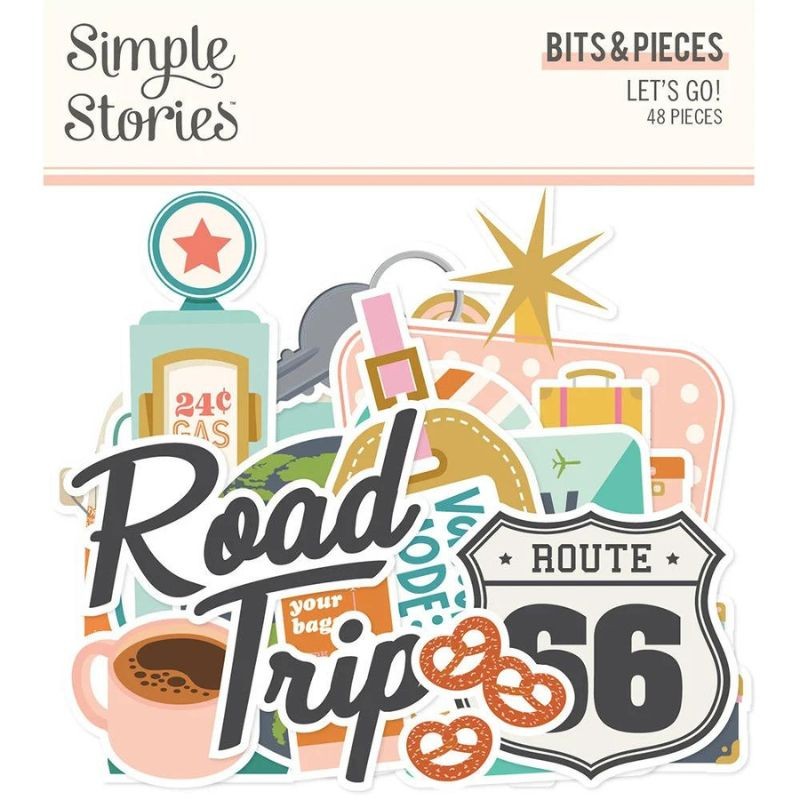 Simple Stories Bits & Pieces - Let's Go - 1