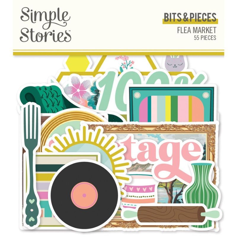 Simple Stories Bits & Pieces - Flea Market - 1
