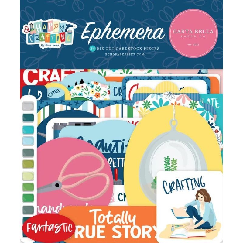 Carta Bella Ephemera - Happy Crafting - 2