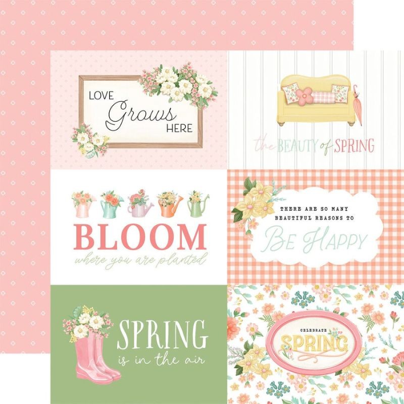 Carta Bella Paper Pad - Here Comes Spring - 6