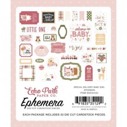 Echo Park Ephemera - Special Delivery Baby Girl - 2 2