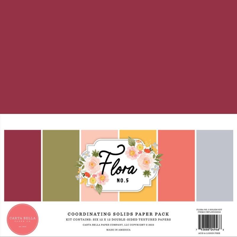 Carta Bella Paper Pad - Flora No.5 Coordinating - 4
