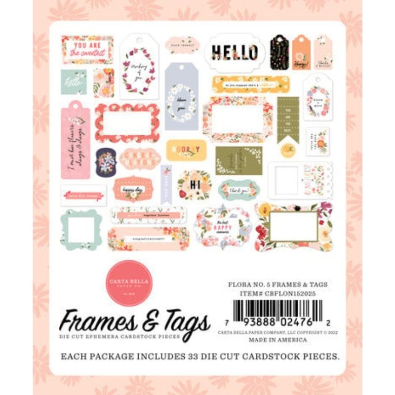 Carta Bella Frames & Tags - Flora No.5 - 1