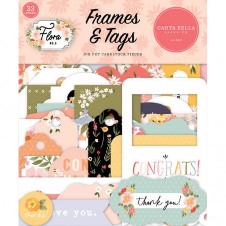 Carta Bella Frames & Tags - Flora No.5 - 2