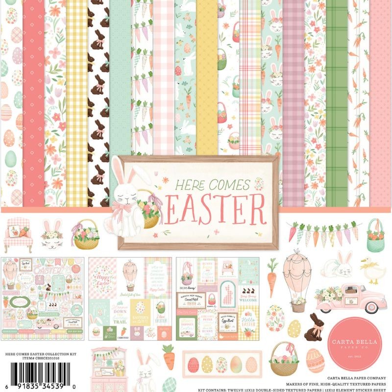 Carta Bella Paper Pad - Here Comes Easter - 9