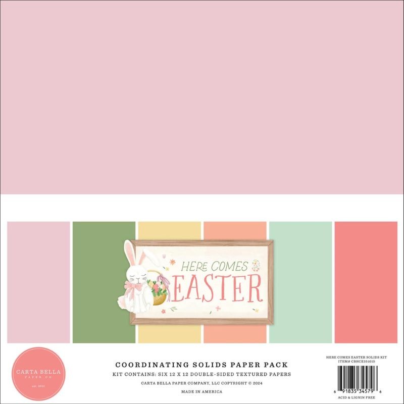 Carta Bella Paper Pad - Here Comes Easter Coordinating - 3