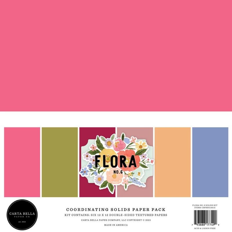 Carta Bella Paper Pad - Flora No.6 Coordinating - 4