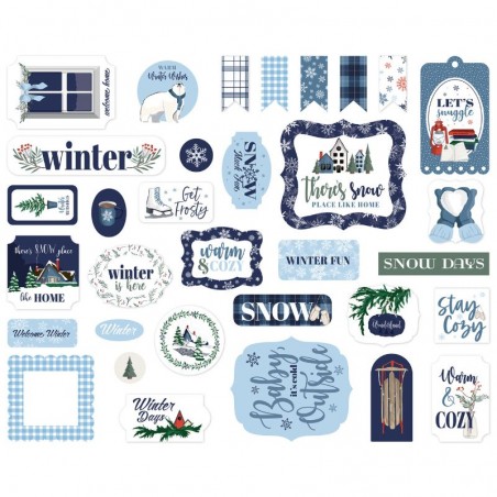 Carta Bella Ephemera - Winter Time - 1