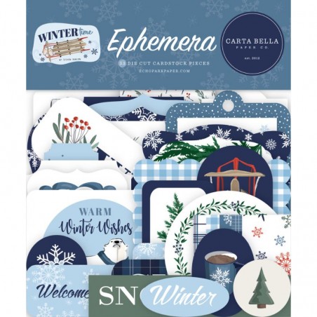 Carta Bella Ephemera - Winter Time - 2