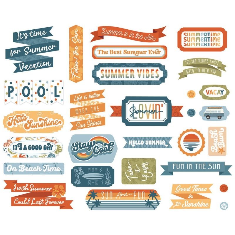 Echo Park Title & Phrases - Summer Vibes - 1