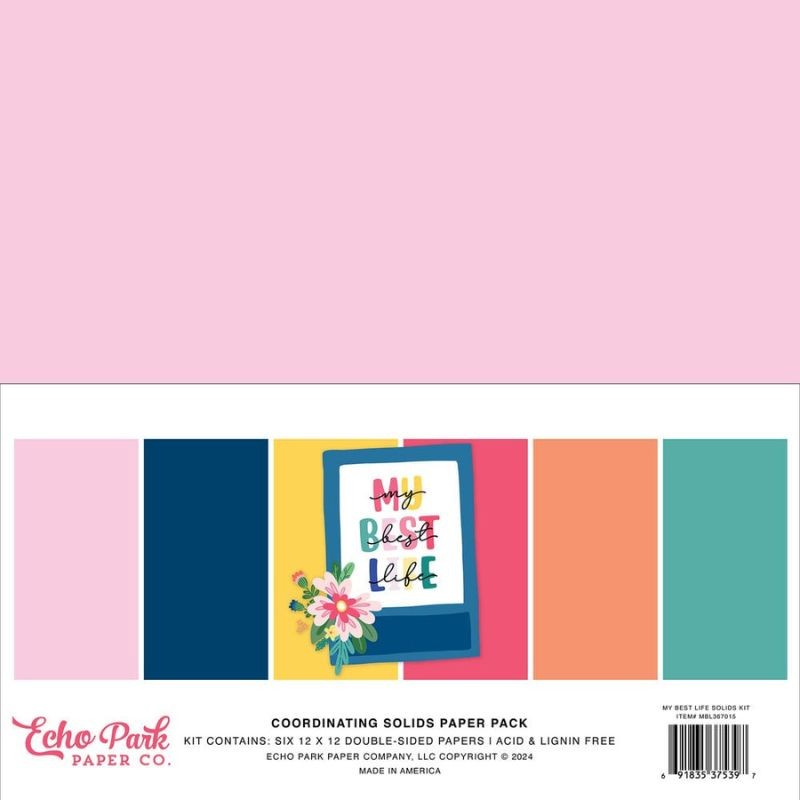 Echo Park Paper Pad - My Best Life Coordinating - 3