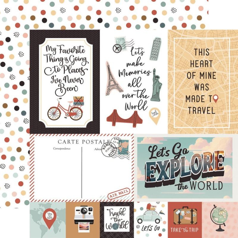 Echo Park Paper Pad - Let's Take The Trip - 2