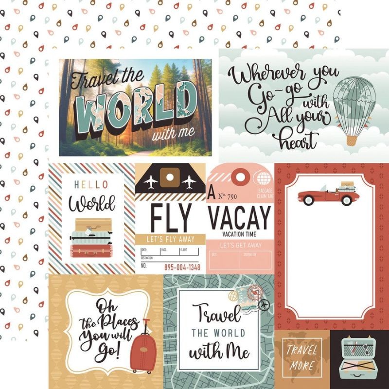 Echo Park Paper Pad - Let's Take The Trip - 8