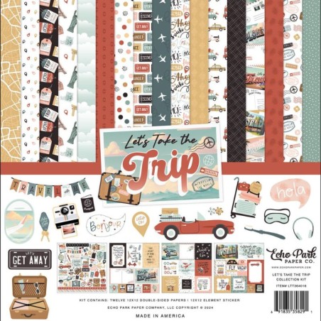 Echo Park Paper Pad - Let's Take The Trip - 1